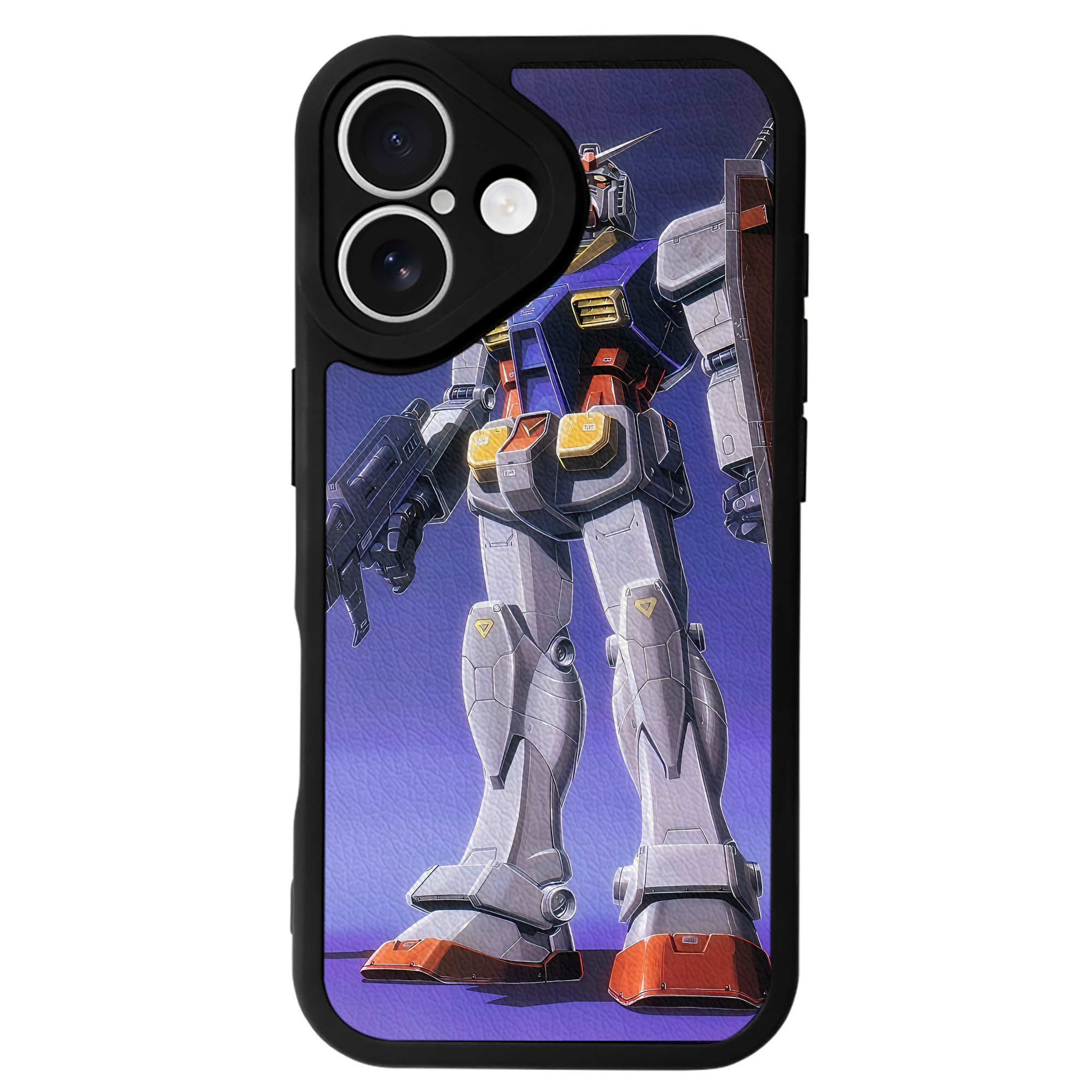 （画像用） 機動戦士ガンダム Mobile Suit Gundam 【iPhone 16シリーズ対応】シリコンスマホケース（レザー調） 材質：シリコン